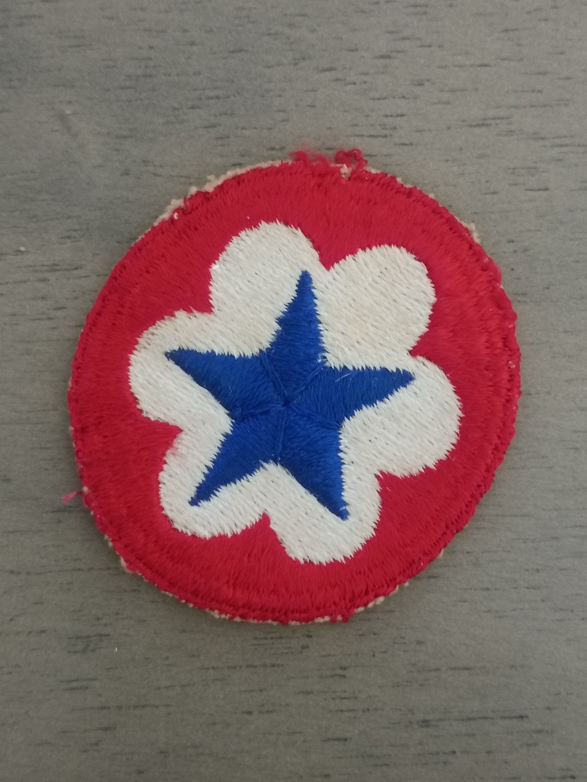 Vintage U.S. Army DA Staff Support Trial Defense SSI Patch WWII Style Cut Edge