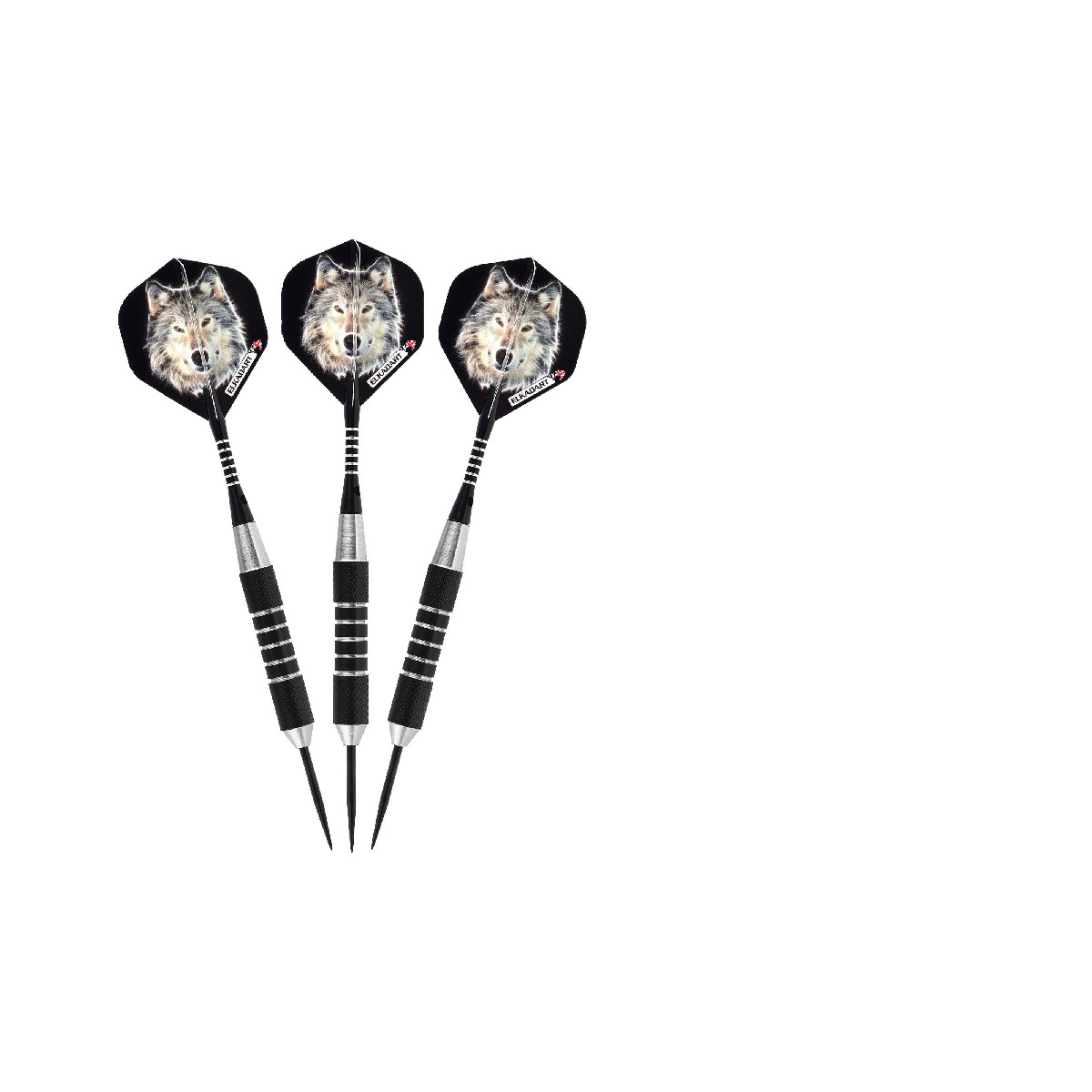 Elkadart Lone Wolf Steel Tip Darts Storage/Travel Case 19 Grams Black