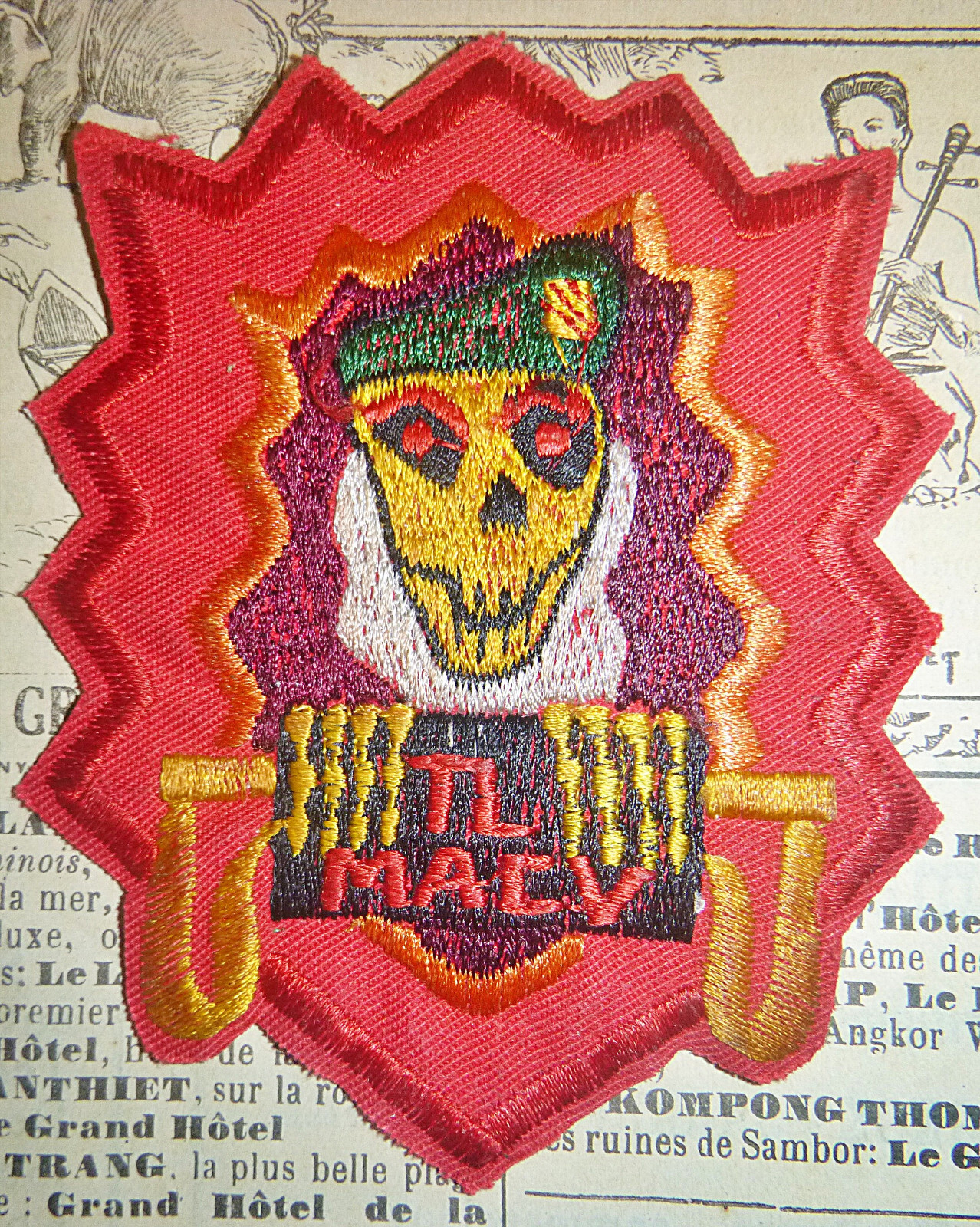 Original Patch - 1st / 5th Special Forces - US TEAM LEADER - Vietnam War - D.860