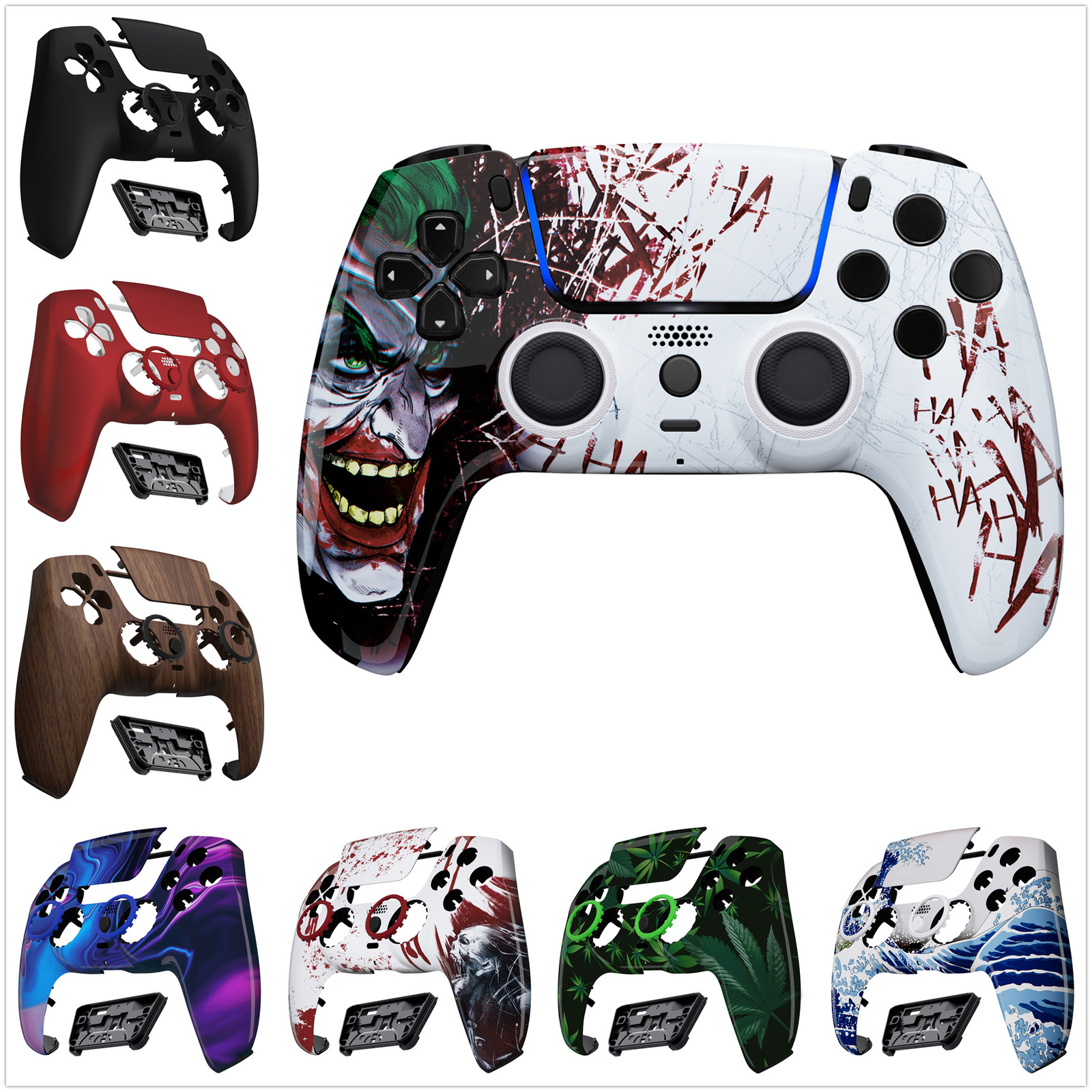eXtremeRate Luna Redesigned Faceplate Front Shell Touchpad for PS5 Controller