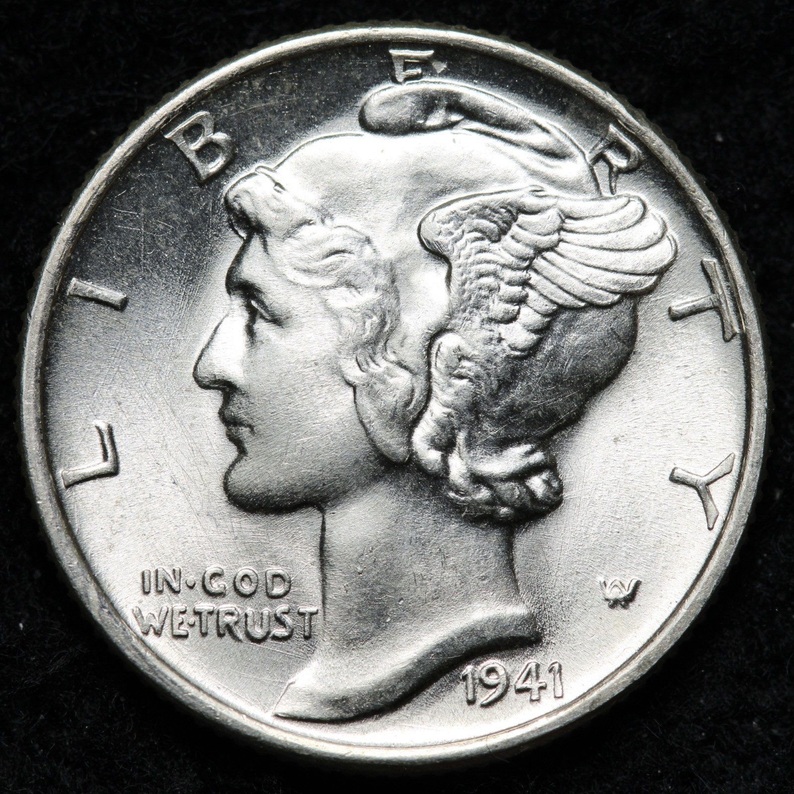 1941 Mercury Silver Dime BU *UNCIRCULATED* MS E252 STUP