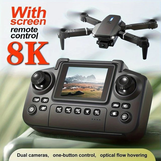 8K  drone equipped with a large-screen remote control, 5G FPV, dual batter