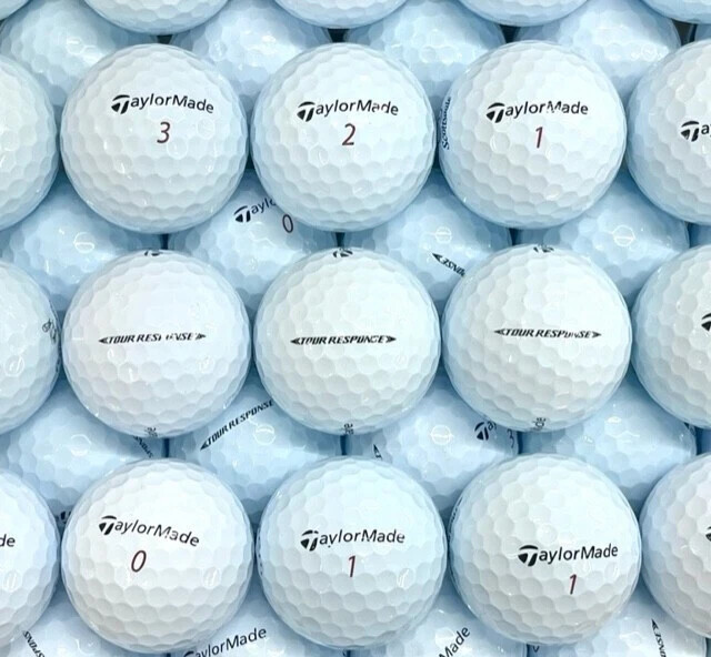 50 TaylorMade Tour Response Used Golf Balls 5A Mint Condition FREE SHIPPING