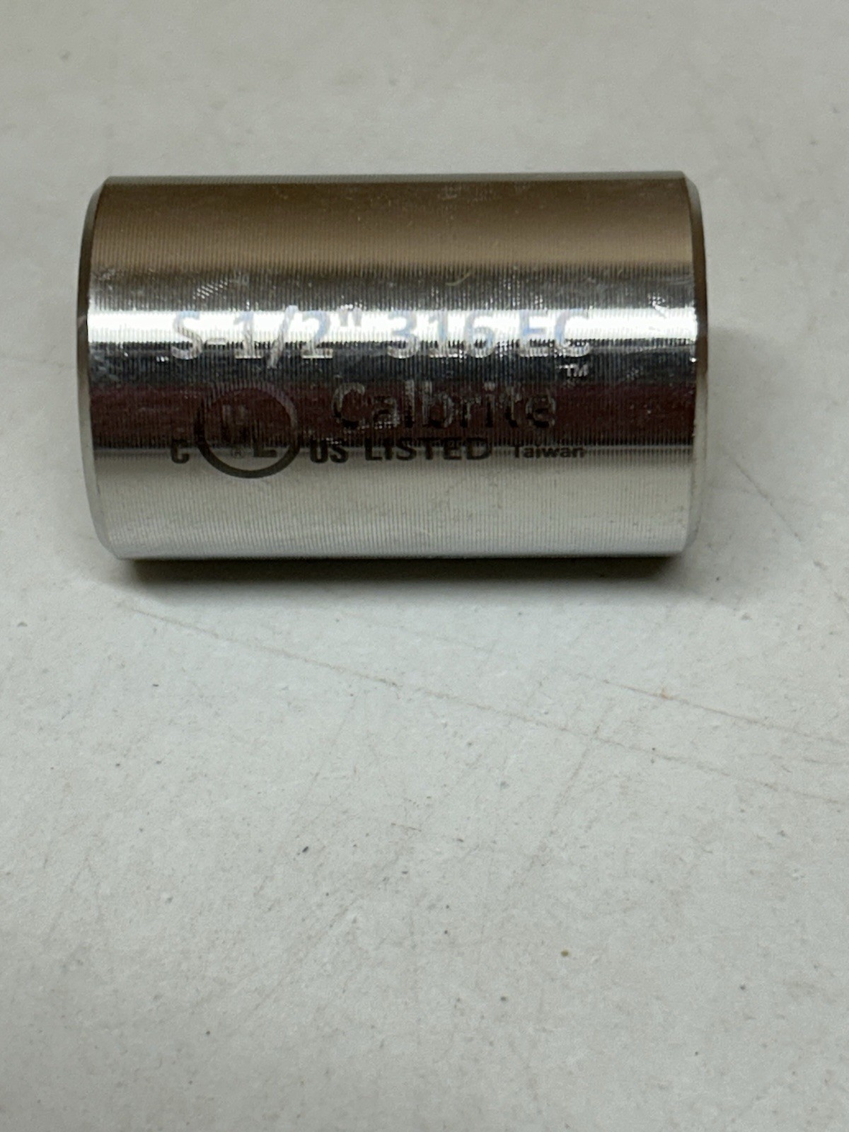 BRAND NEW Calbrite  S-1/2” 316 EC Threaded Stainless Steel Coupling