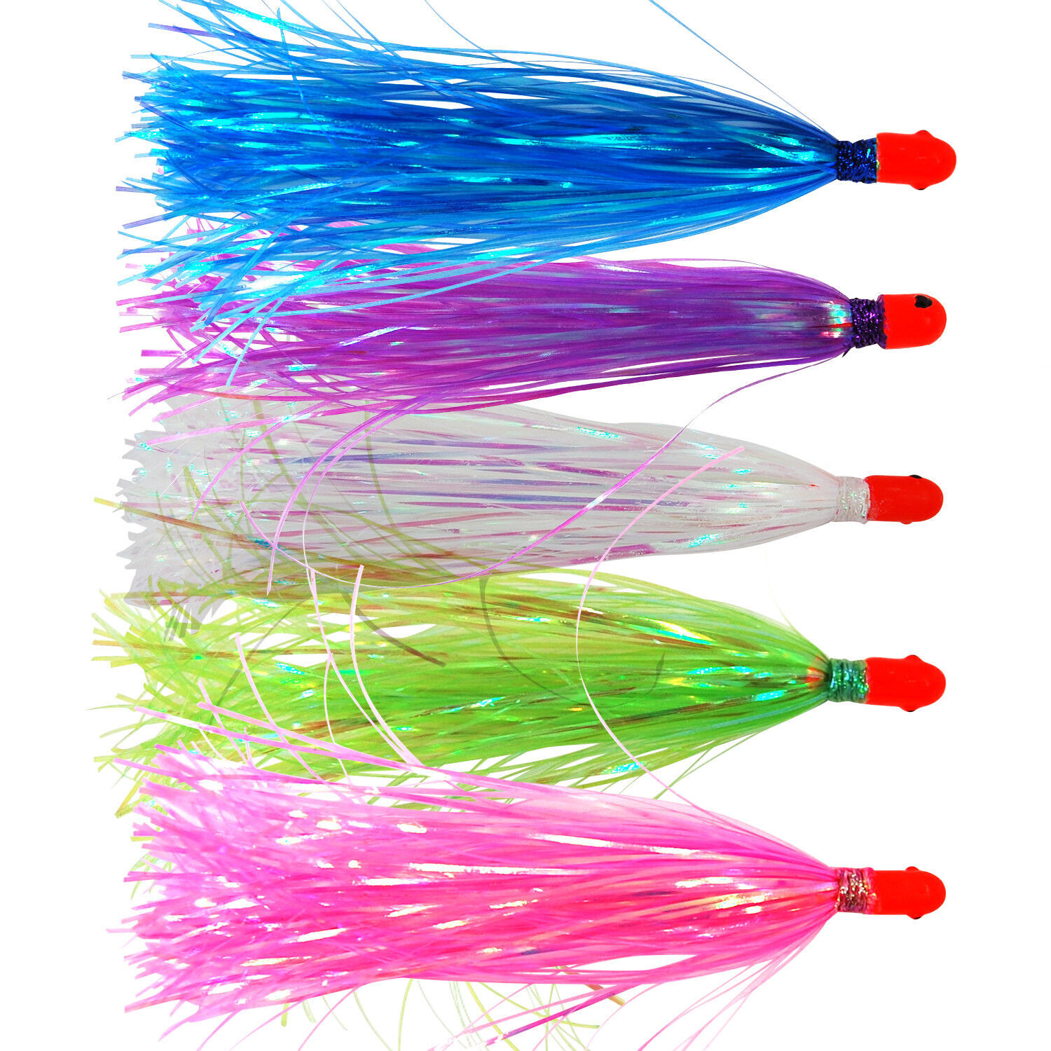5 Duster Tuna Mahi Skirts Saltwater Trolling Mylar Lure 5 inch 1/4 oz Wahoo ONO