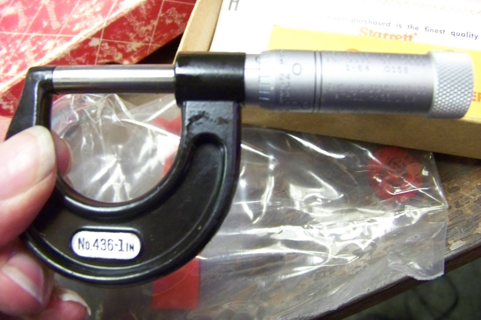 Nos STARRETT 436P-1 OUTSIDE MICROMETER 0-1"