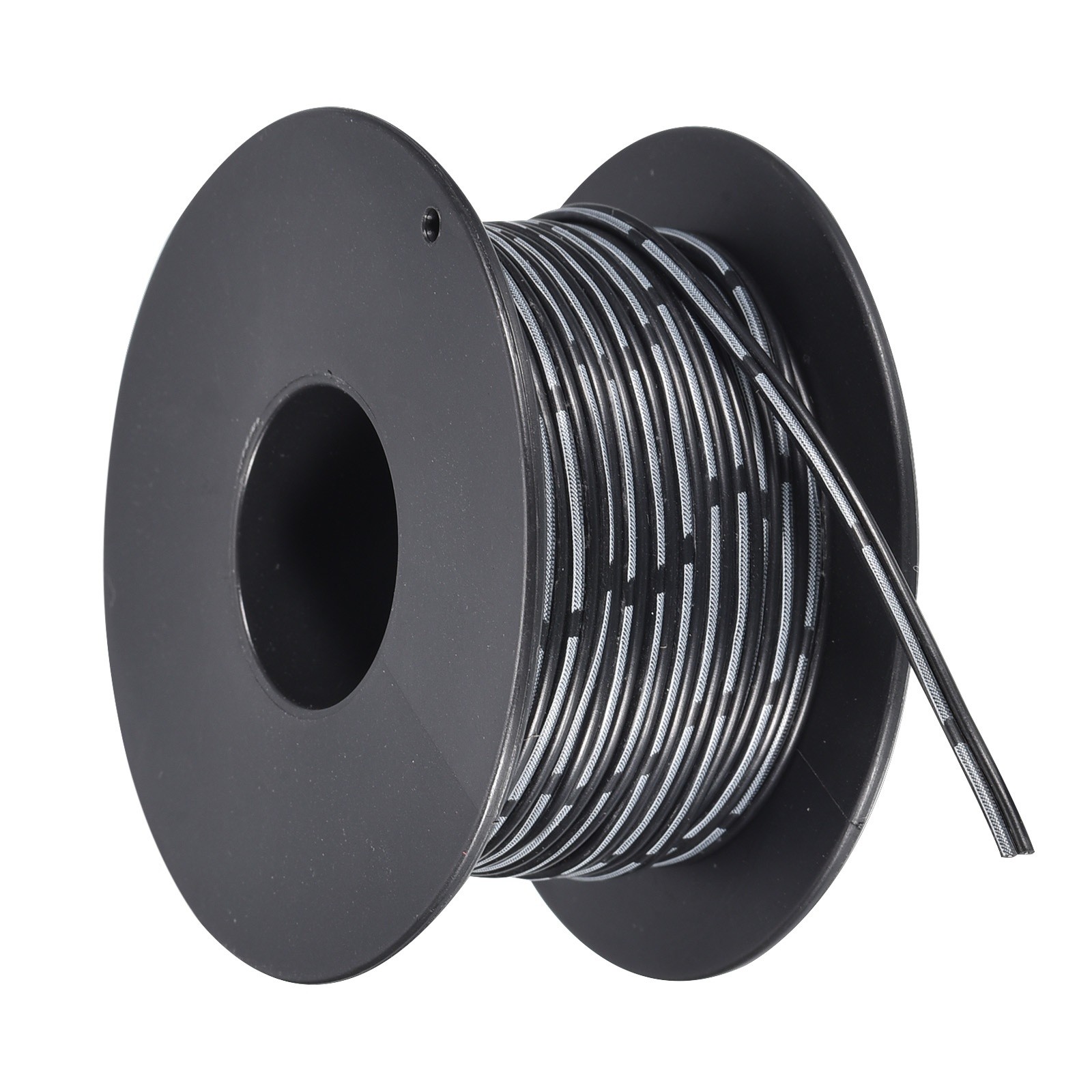24AWG Silicone Ribbon Cable 2Pin 24 Gauge Flat Cable 15m/50ft Tinned Copper Wire