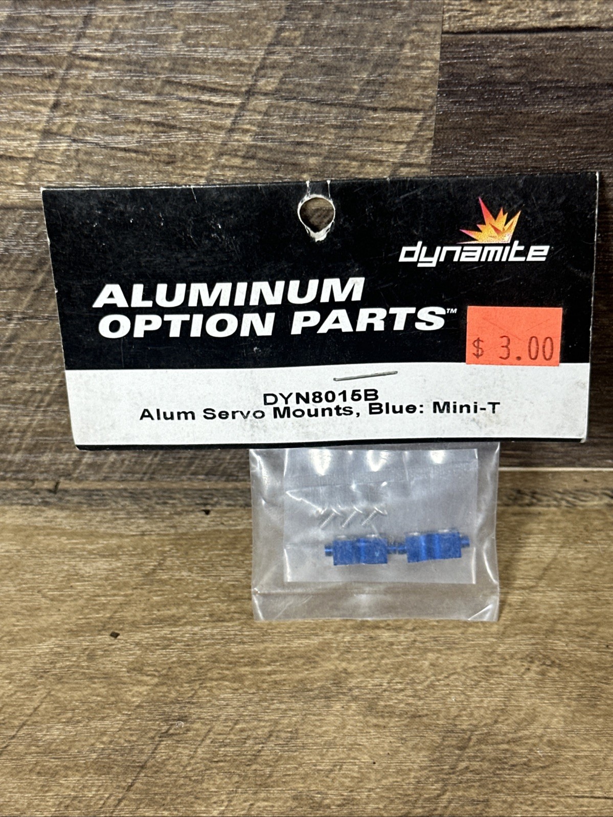 Dynamite Servo Mounts Blue Anodized Aluminum Losi Mini-T 1.0 Mini T Rc DYN8015B