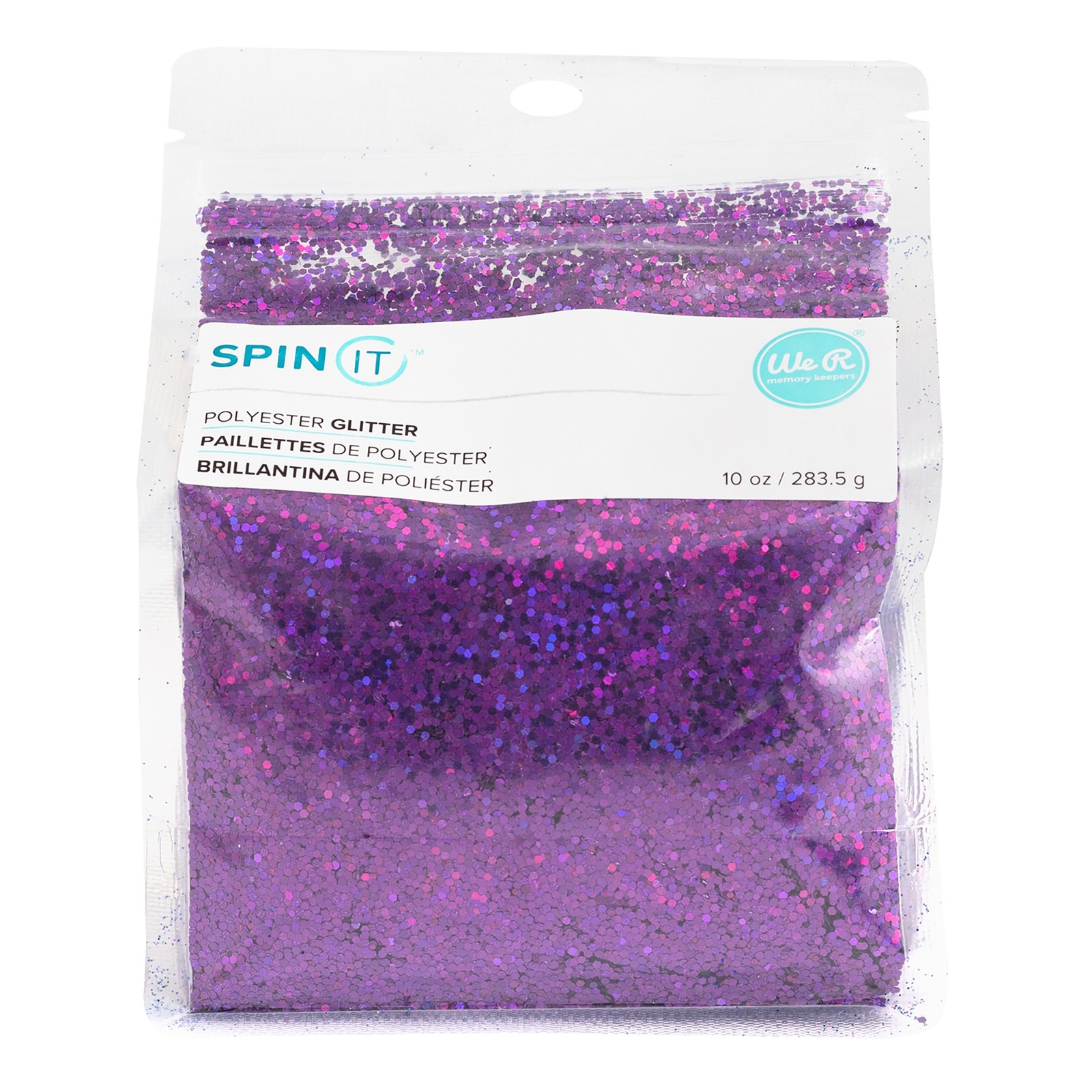 We R Spin It Chunky Glitter 10oz-Purple - 2 Pack