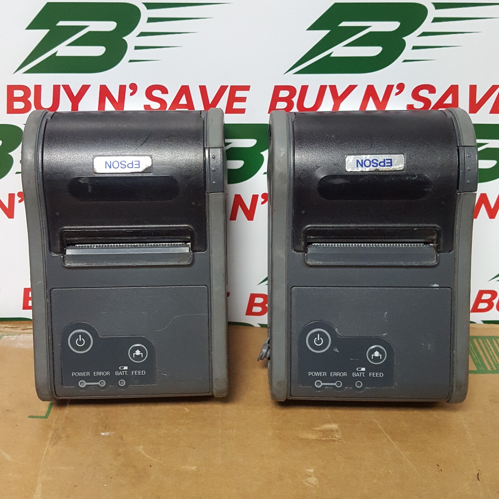 Lot of 2- Epson TM-P60 POS Thermal Receipt Printer M196B NoPwrCrds NoBttrs -USED