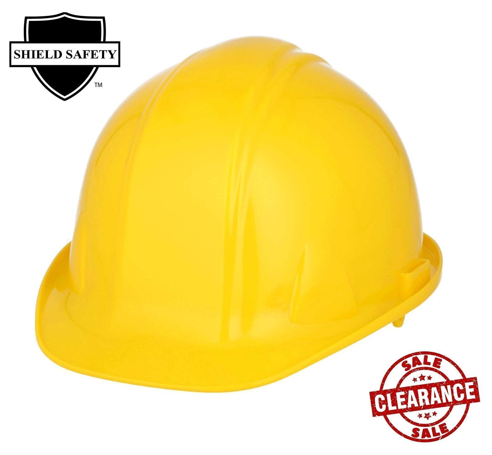 Yellow HDPE Hard Hat, ANSI Type 1 Class E - 4 Point Ratchet Headband 1 Each