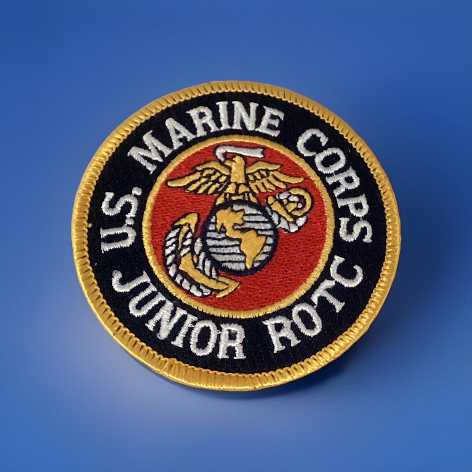 U.S. Marine Corps Junior ROTC Patch, NEW, Post-68 Tail To Back, Full Embroidery