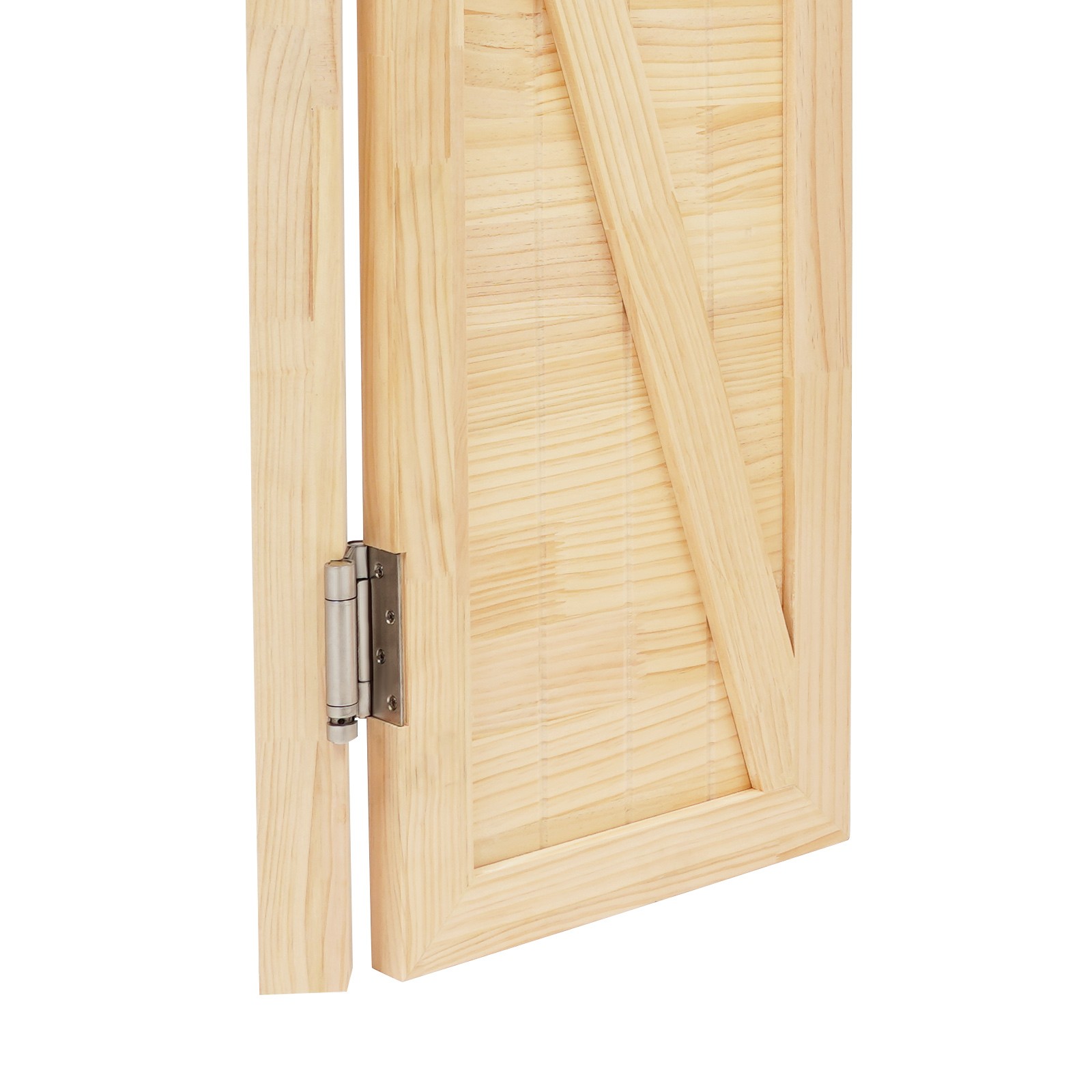 Entrance Partition Doors Solid Wood Double-Door Leaf Partition Door 80x90cm