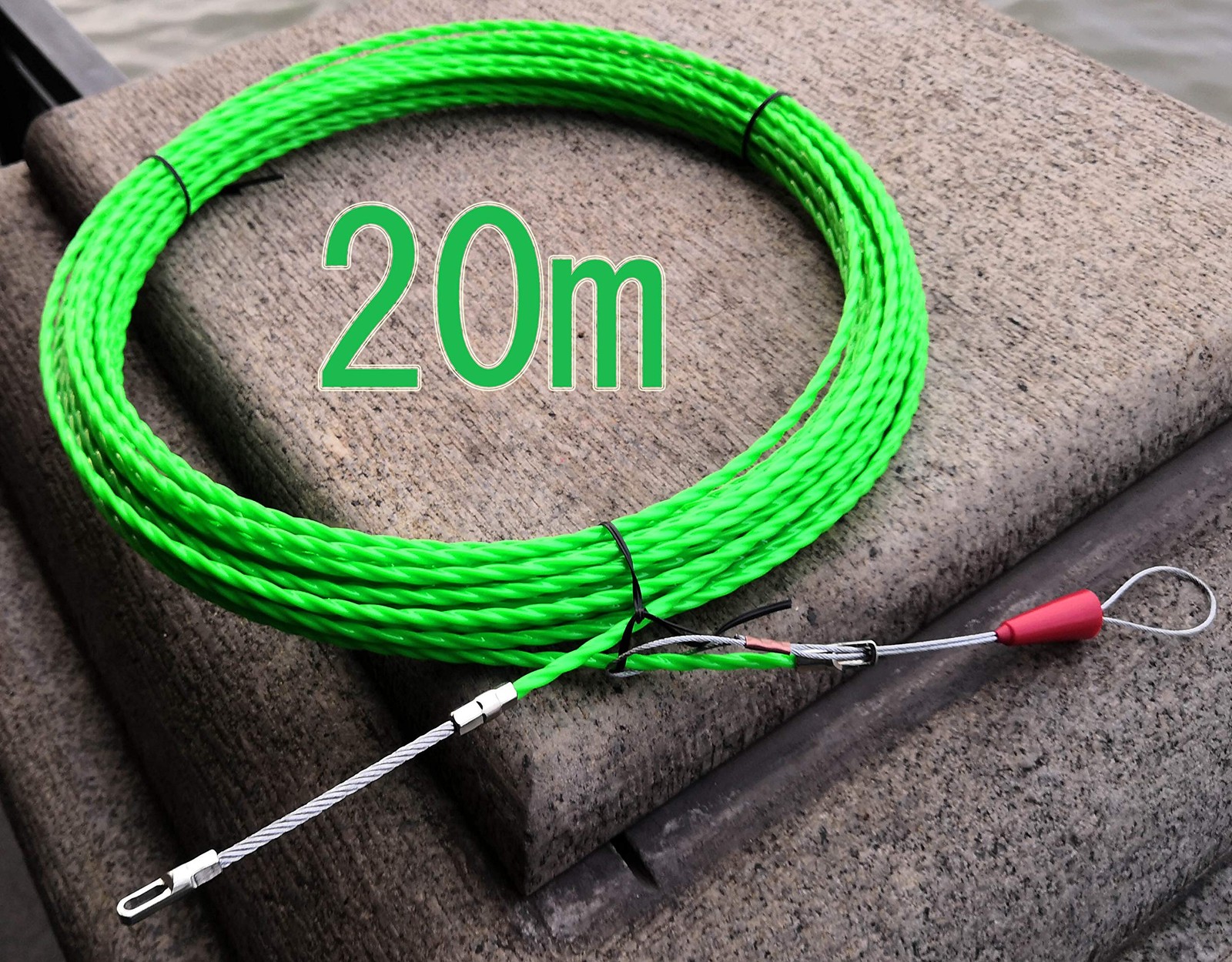 Aewio 20m Electrical Wire Cable Fish Tape Threader Wire Puller for Pulling Wi...