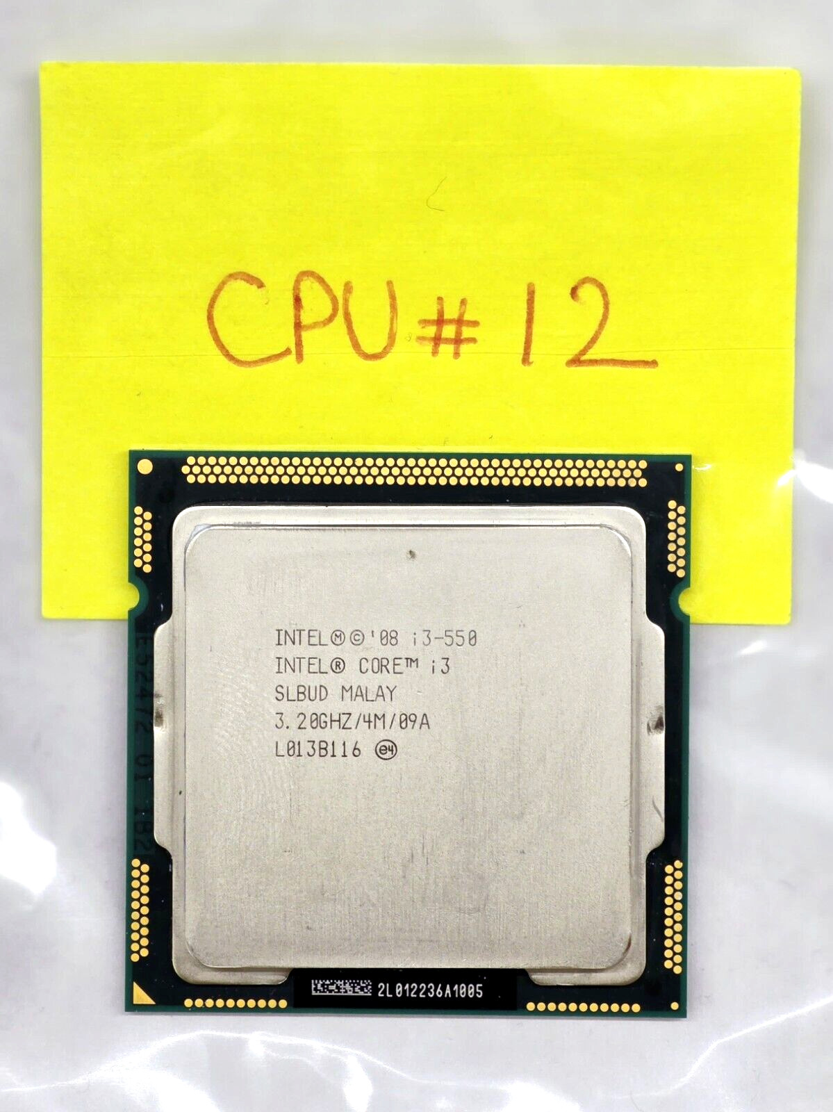 Intel Core i3-550 3.20GHZ/4M/09A Dual-Core CPU SLBUD LGA1156 Socket H #12