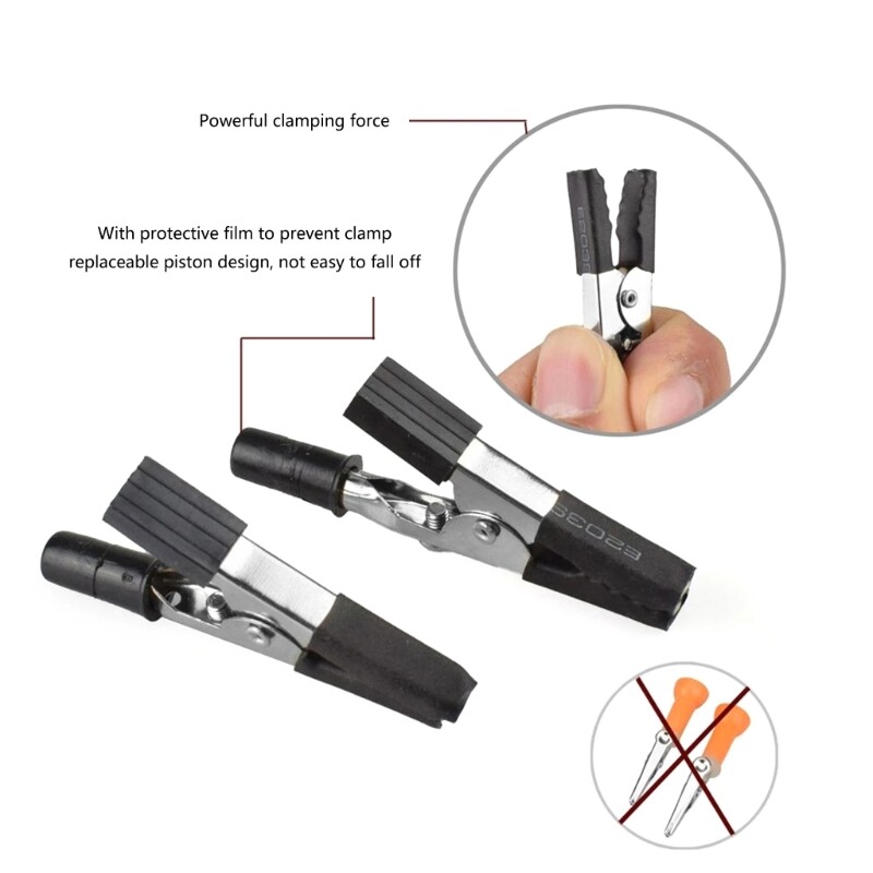 Convenient Soldering Aid Stable Base and Insulated Clips for Secure Work