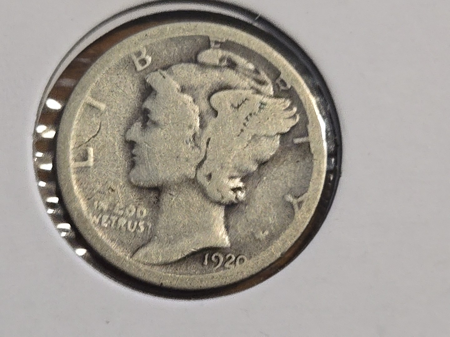 1920 S United States Mercury Dime 10 Cent 10C
