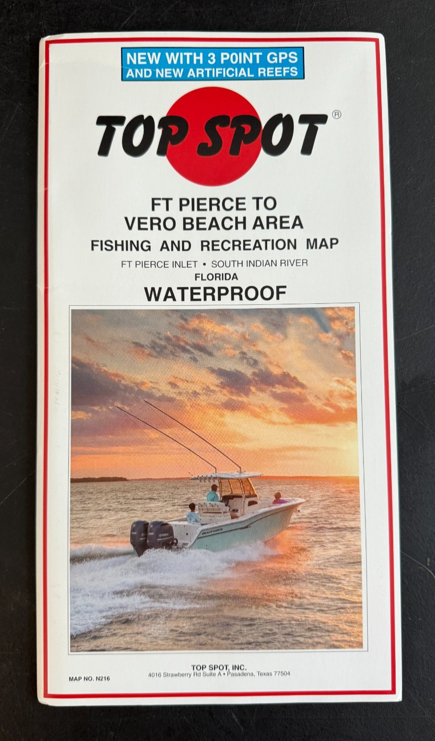 Top Spot Fishing Map N216, Fort Pierce to Vero Beach