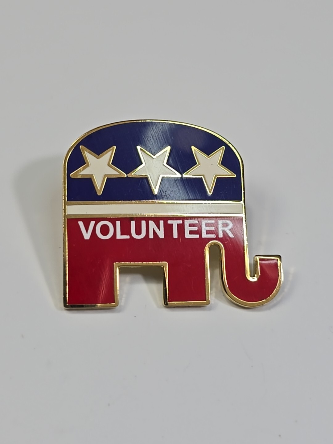 Republican Elephant Logo Volunteer Lapel Pin