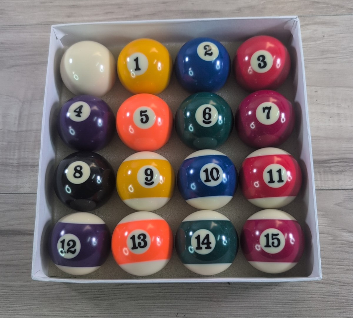 VTG 16 Regulation Size Pool Balls Set- Numbered Billiard