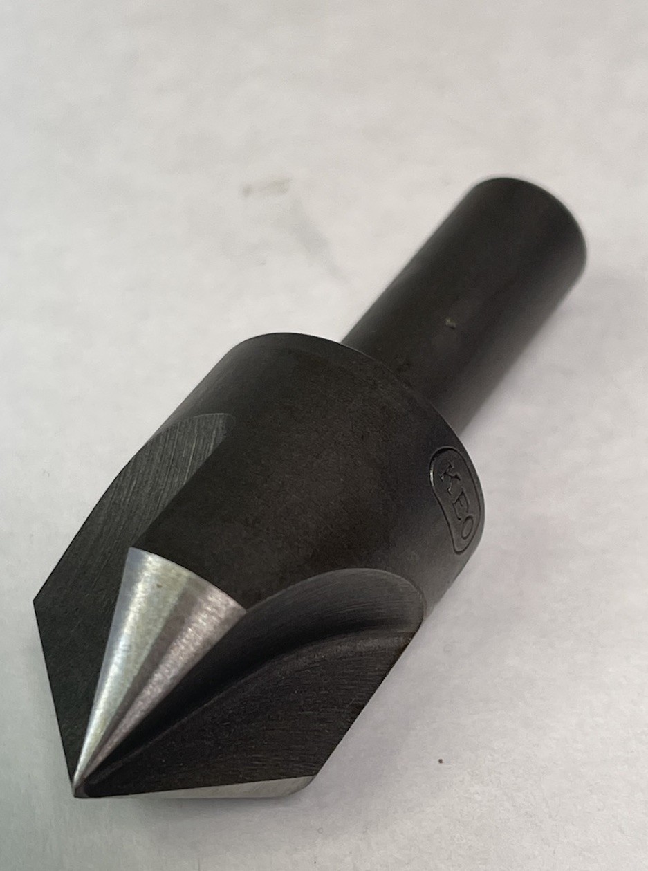 KEO HS 1-CL-90 3-FLUTE 2-3/4" OAL 90° HIGH SPEED STEEL COUNTERSINK (26MY144)
