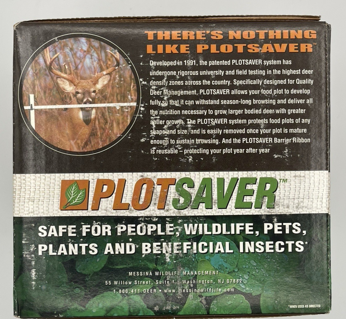 PlotSaver Deer Barrier System - 1 Acre Kit - [New in Box]