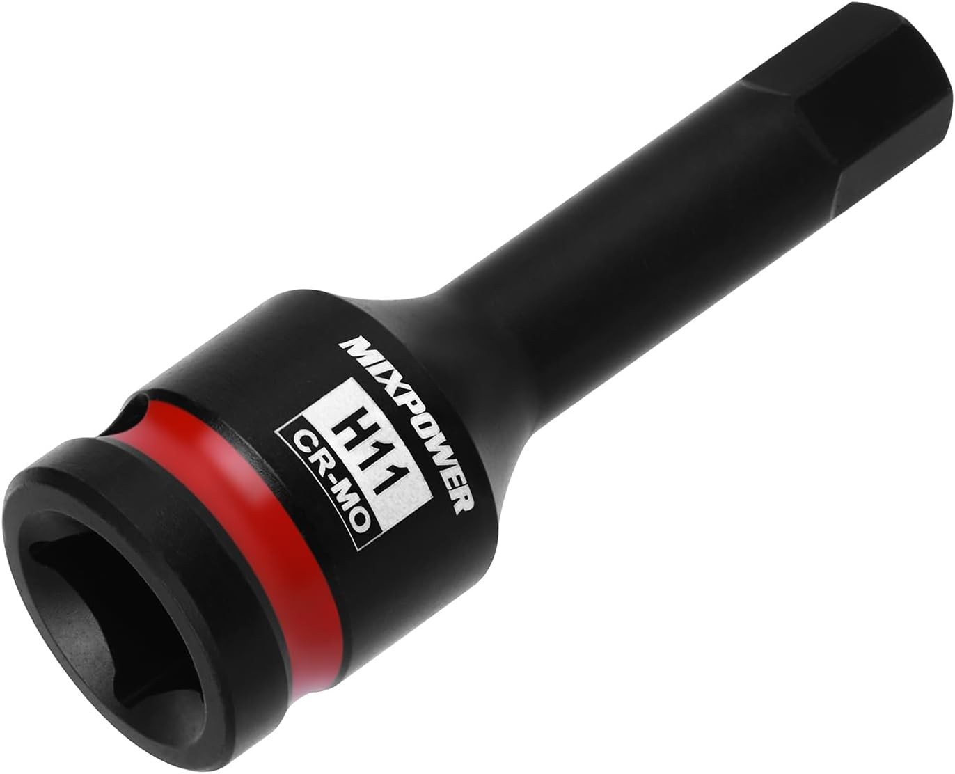 MIXPOWER 1/2" Drive 11mm Hex Impact Bit Socket, Allen 1/2Dr.11mm