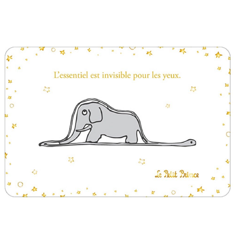 Postcard Kiub The Little Prince, elephant and snake (15x10cm)