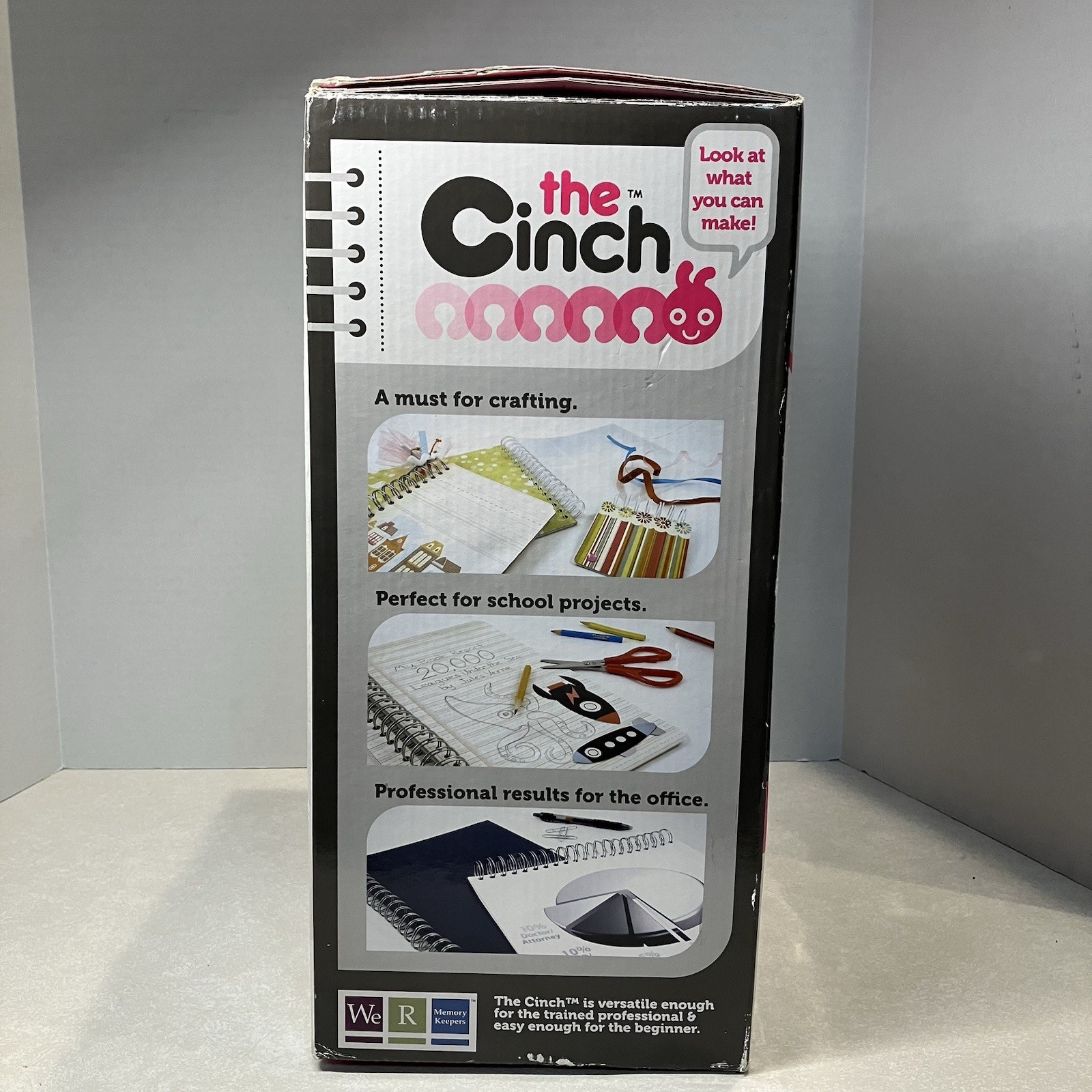 The Cinch Book Binding Machine Tool We R Memory Keepers USED Pink