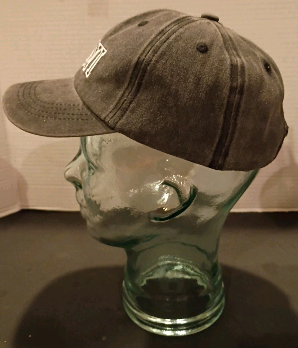 Mini Distressed Gray Child Baseball Cap Hat Embroidered Adjustable