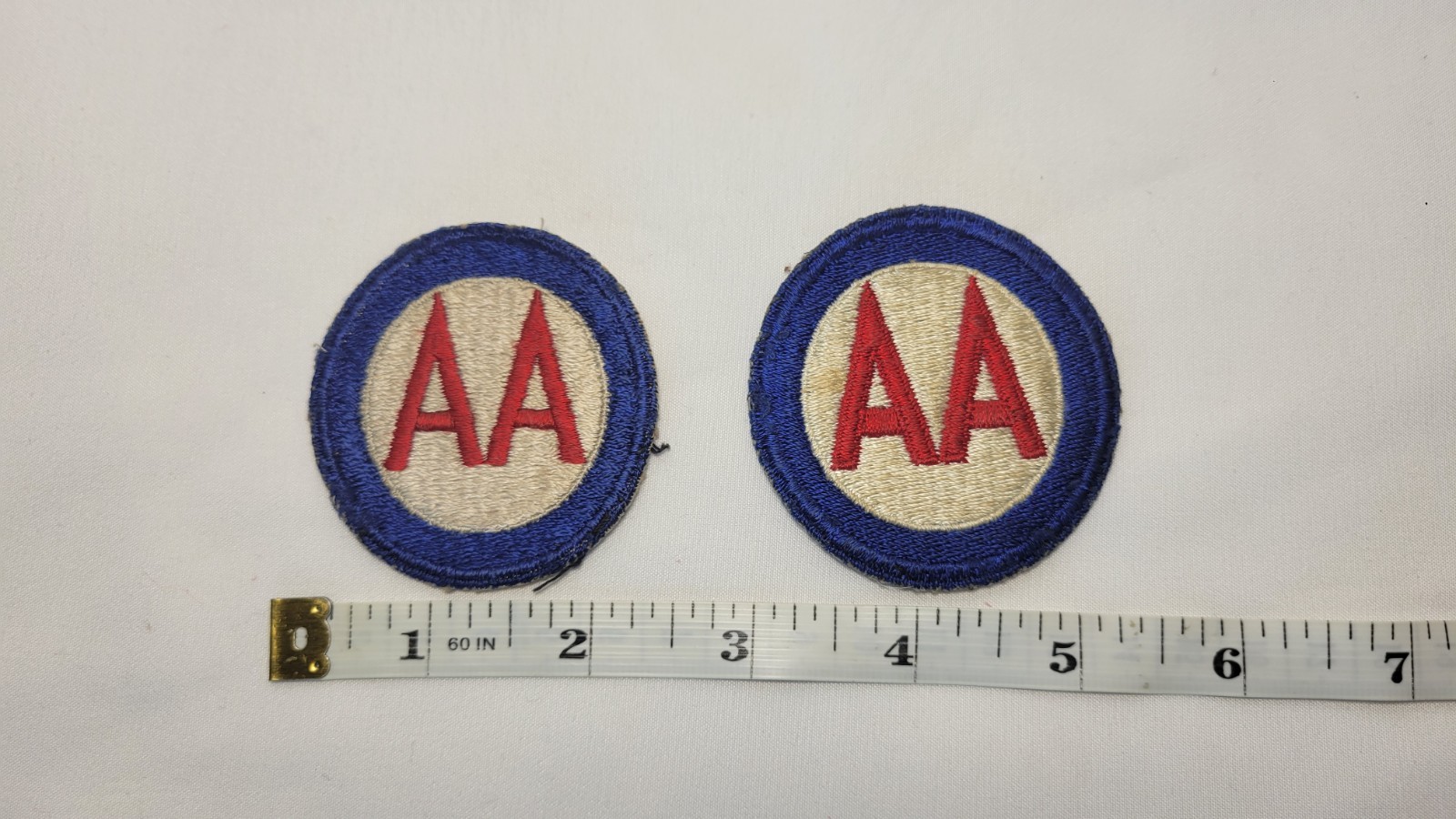 Original WWII U.S. Army Anti-Aircraft Command Cut Edge Patch