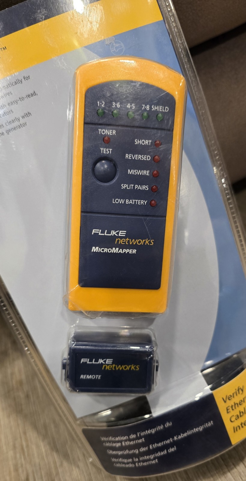 Fluke Networks Micromapper Model MT-8200-49A New and Sealed...
