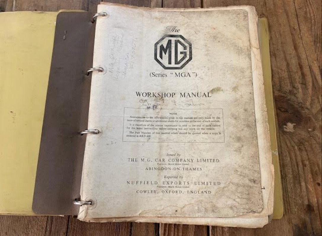 MG Series MGA Workshop Manual BMC 1956