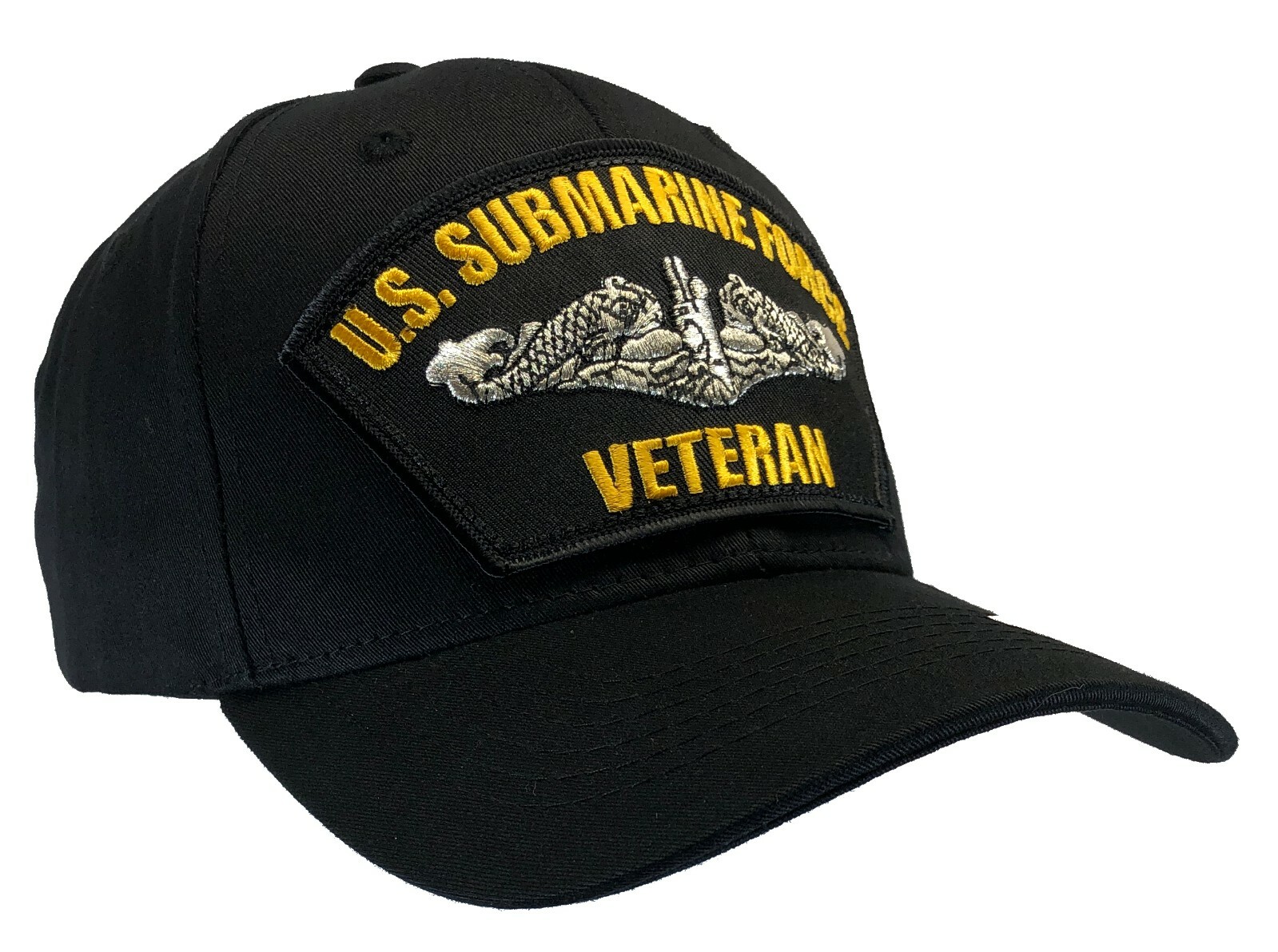 "VETERAN" U.S. Navy Submarine Hat Black Ball Cap