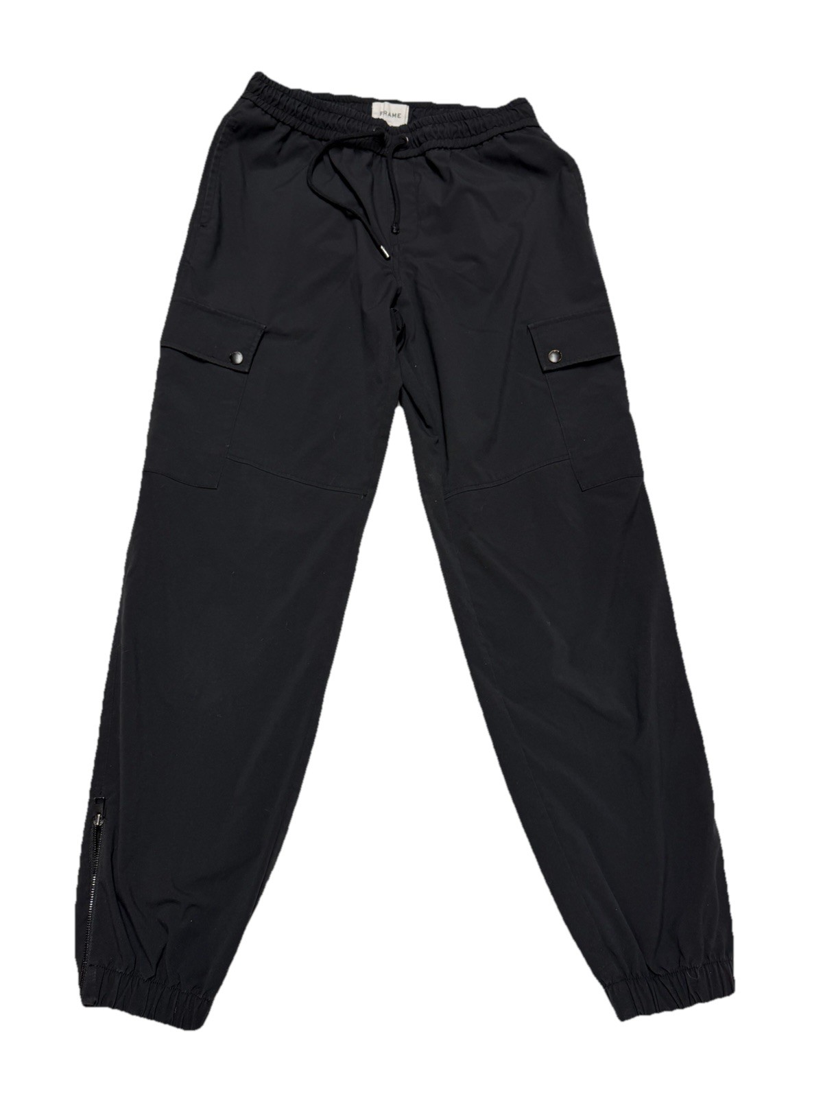 Frame Pants Cargo Pockets Drawstring Waist Men's Jogger Zip Ankle Designer