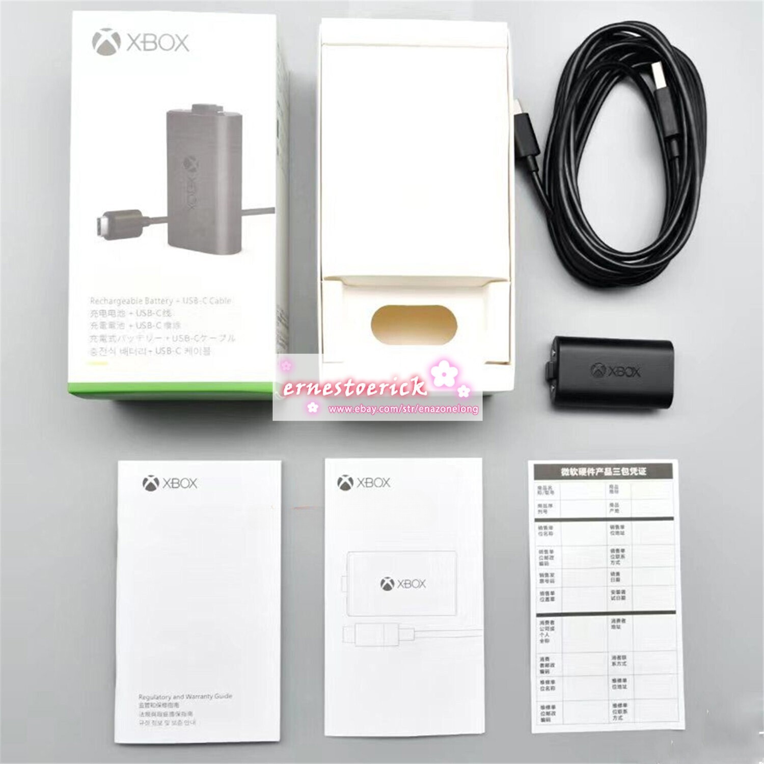 Rechargeable Battery +USB-C Cable For Microsoft Xbox  Series X Series S