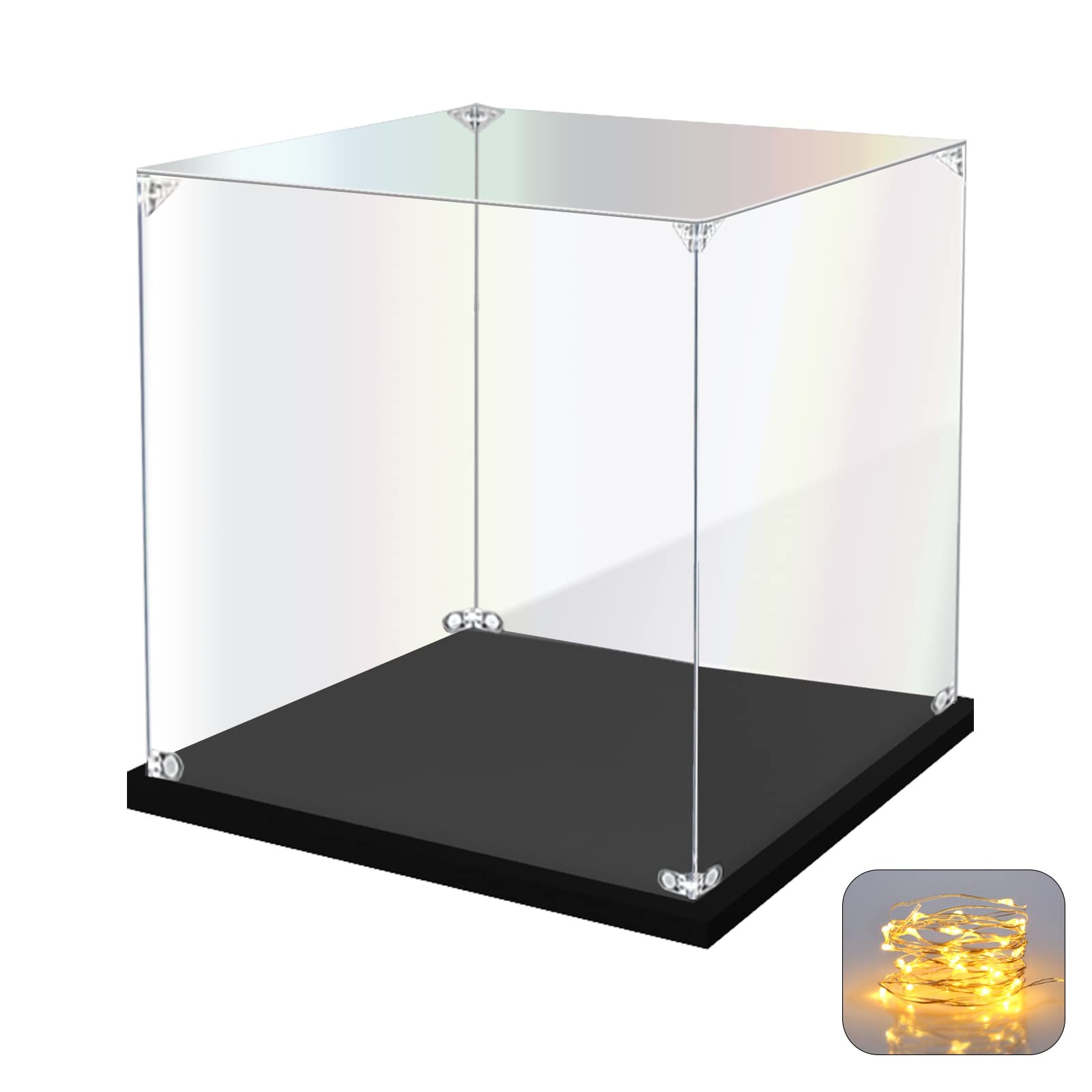 Acrylic Display Case for Collectibles Assemble Clear Acrylic Display for Lego...