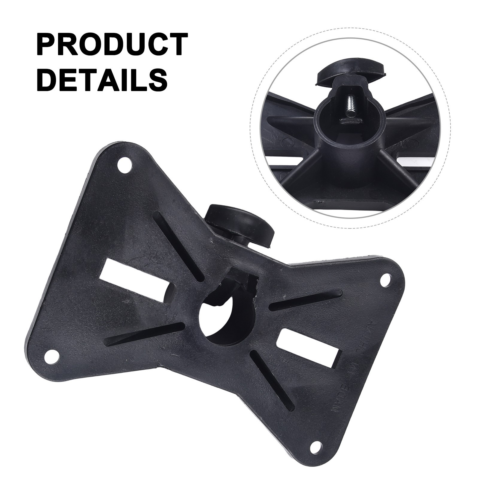 Rotatable 35mm plastic Mount Tripod Pole DJ Speaker Stand Adapter Top Cap Tray