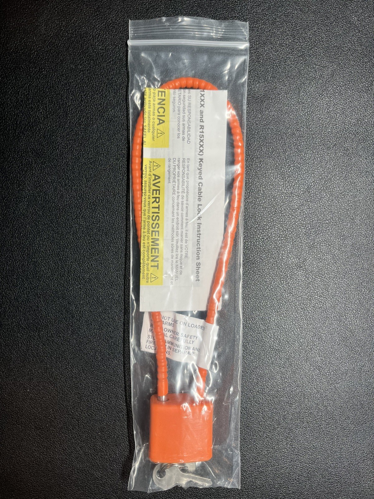 Firearm Gun Lock - Orange - Factory OEM - Multi Model - Glock, Sig, Ruger, S&W