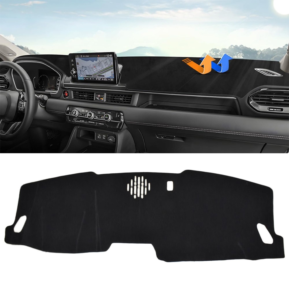 Car Dashboard Cover Anti-Glare Dash Mat Accessories For 2023-2026 Honda Pilot