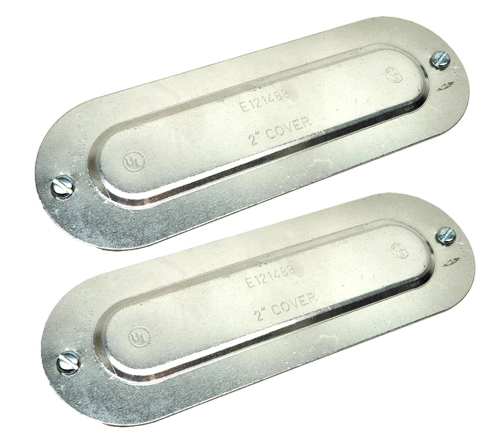 NEW (Lot of 2) Crouse-Hinds / Eaton E121488 Conduit Body Lid Cover Size 2”