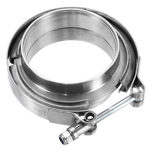 V Band Clamp with Flange 3 Inch 304 Stainless Steel Male Female V-Band