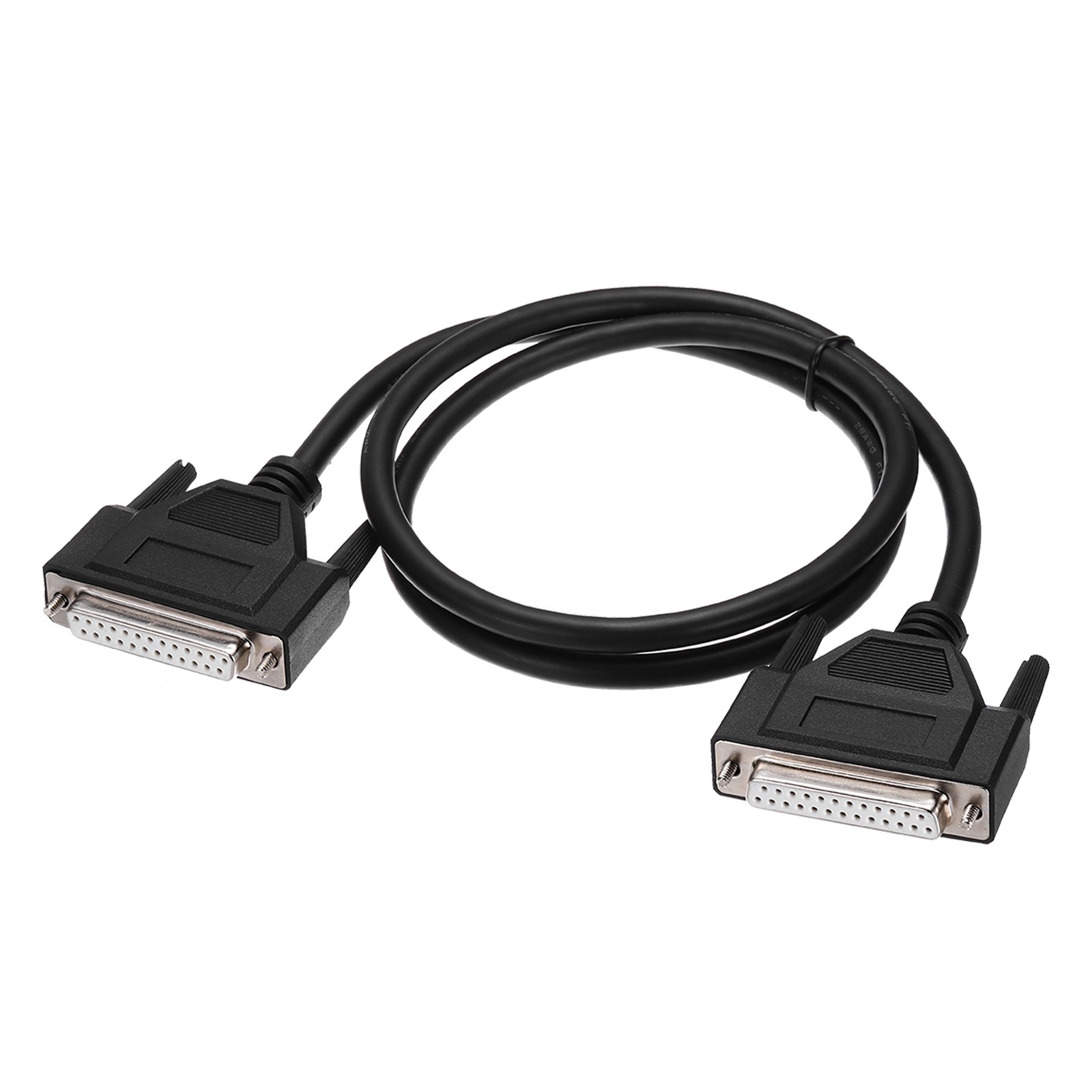 DB25 Serial Cable 28AWG Aluminium Foil Shielded DB25 Female to Female 3.3 ft