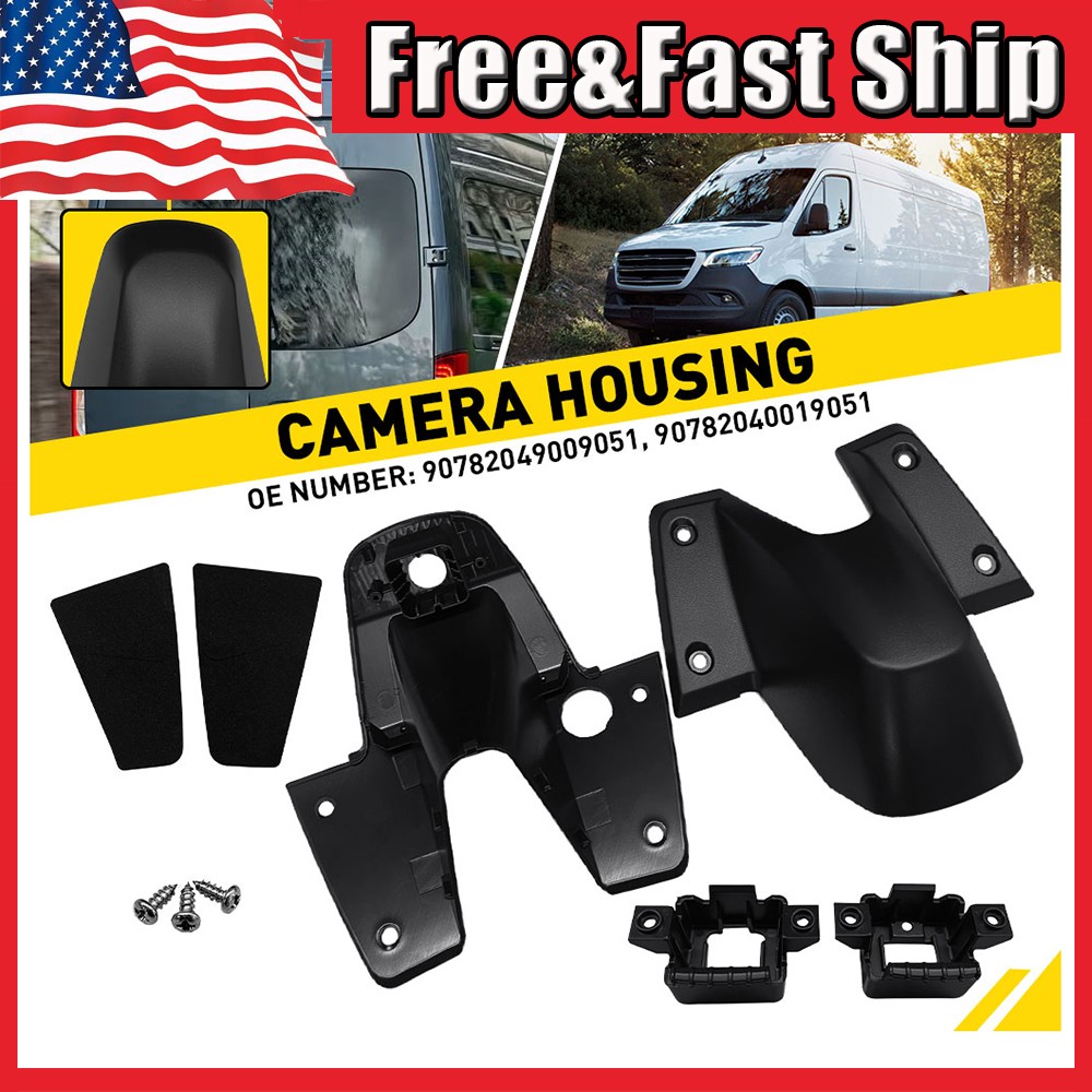 Fit Freightliner Benz Sprinter 1500 18-20 23 Black Plastic Rear Camera Housing