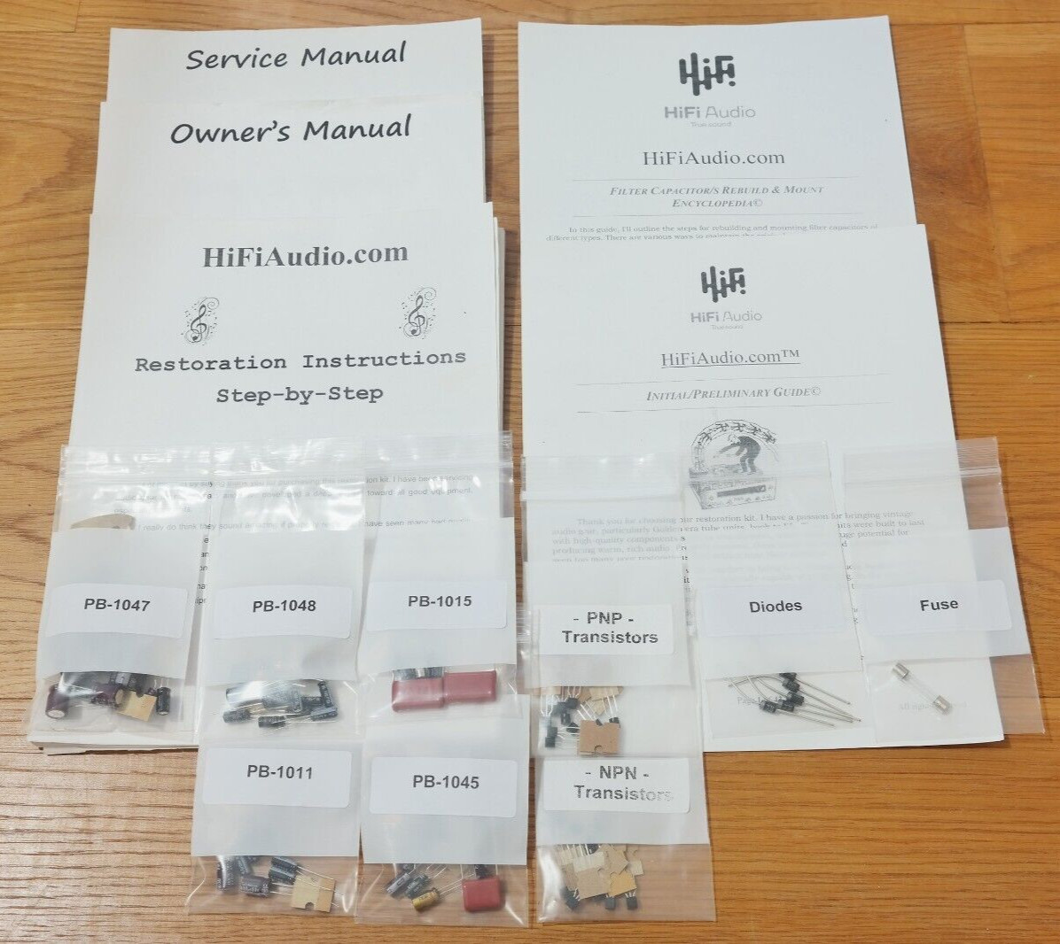Luxman M-2000 amplifier rebuild restoration Capacitor Kit repair rebuild