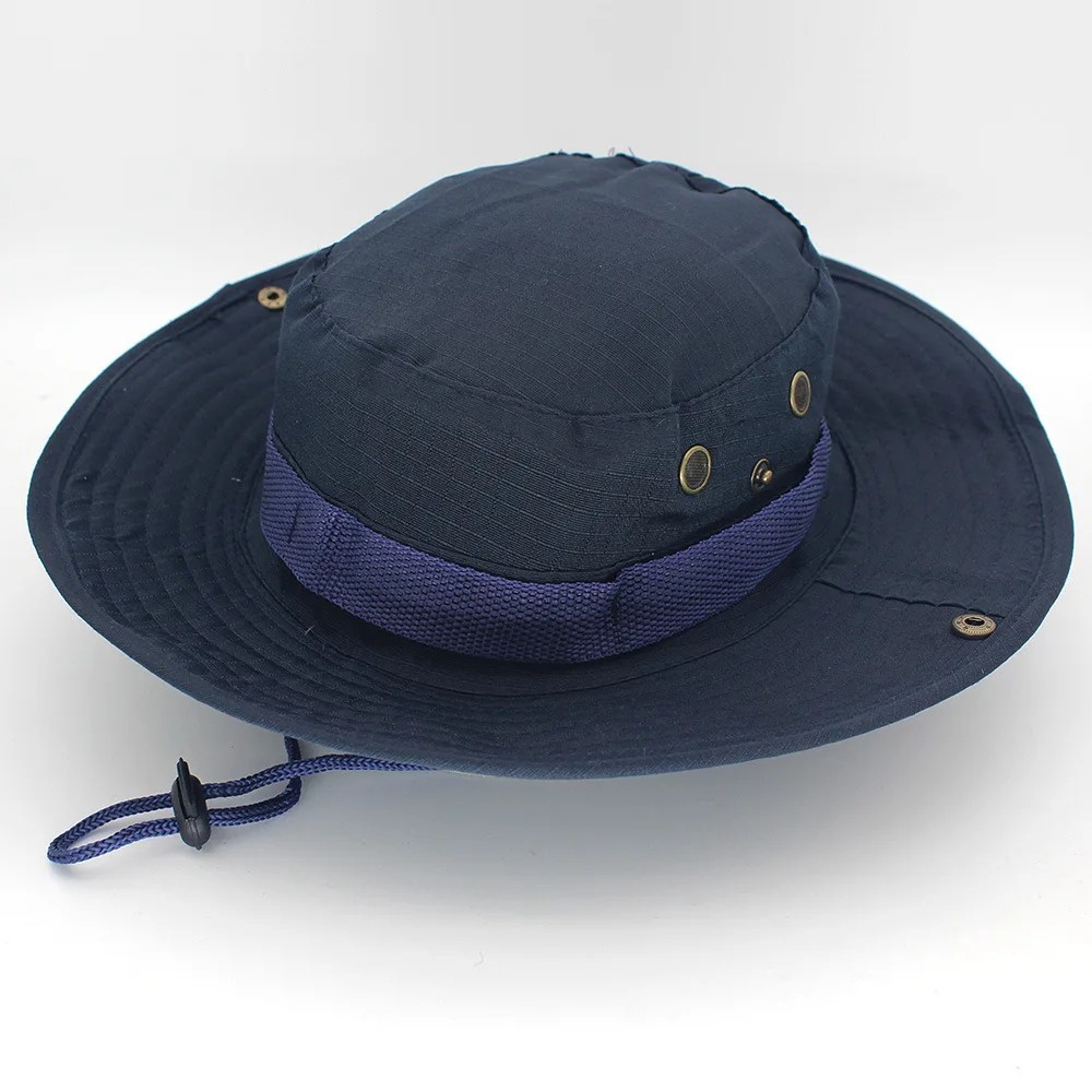Boonie Bucket Hats Outdoor Fishing Hunting Wide Brim Mesh Camo Safari Sun Cap