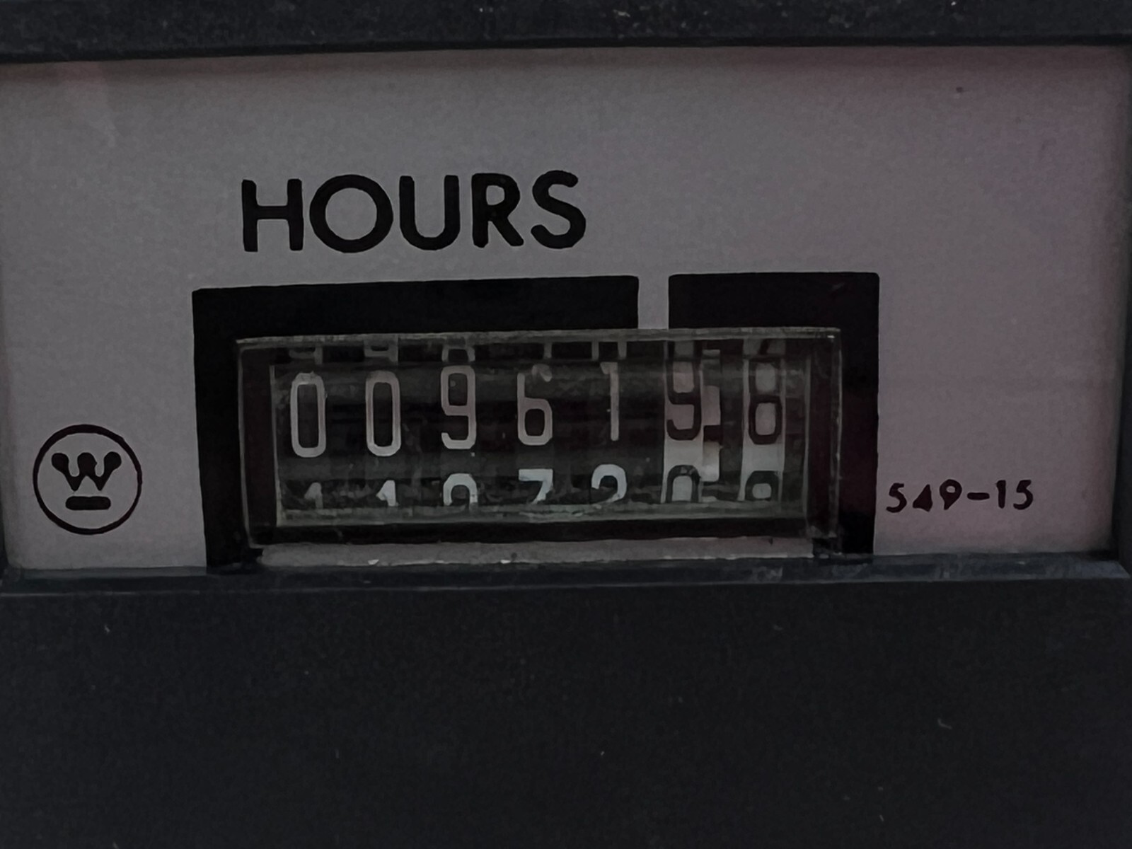 👀 CROMPTON / WESTINGHOUSE 549-15 PANEL MOUNT ELAPSED TIME METER