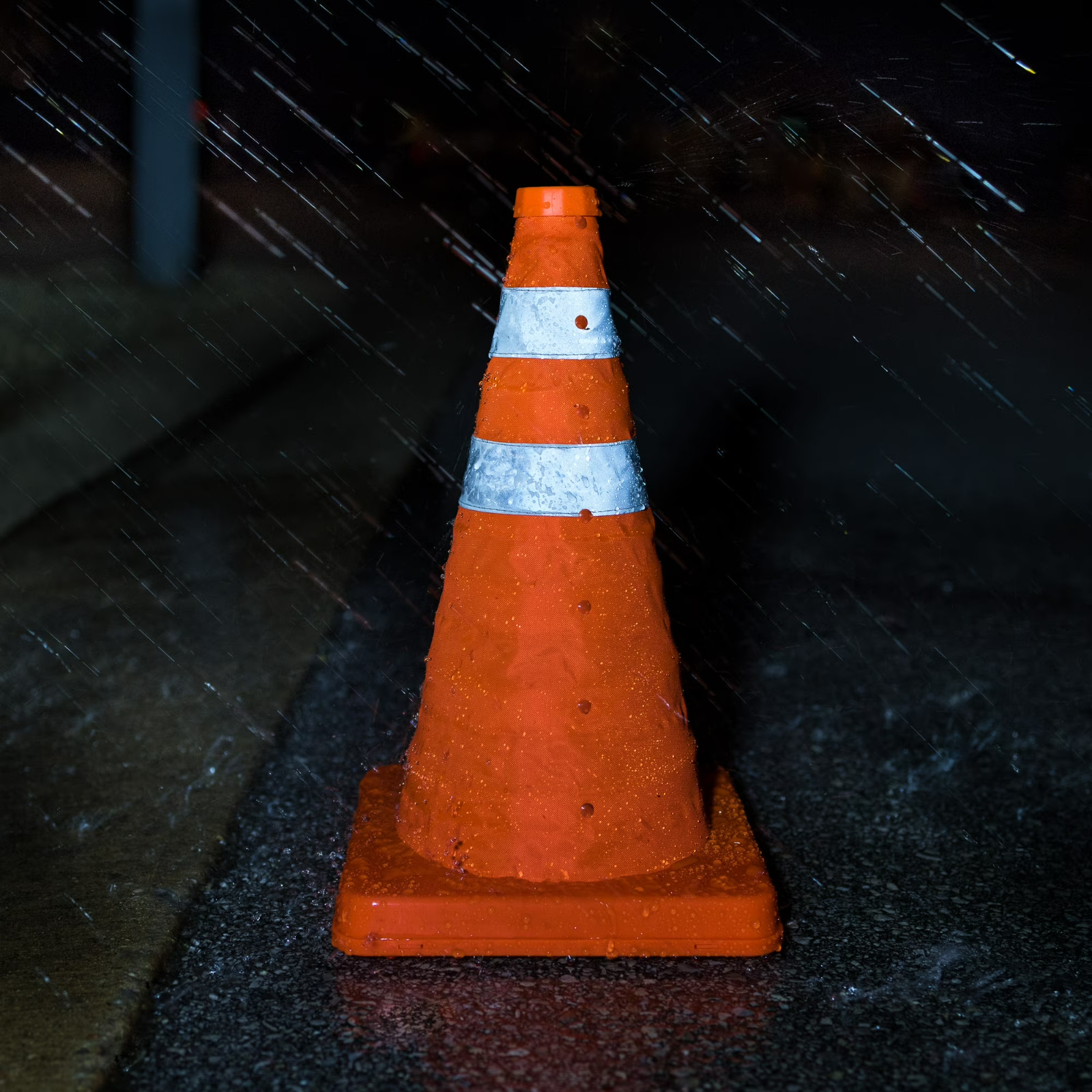 Collapsible Reflective Emergency Safety Cone, Traffic Cone, 3 Pack, Plastic