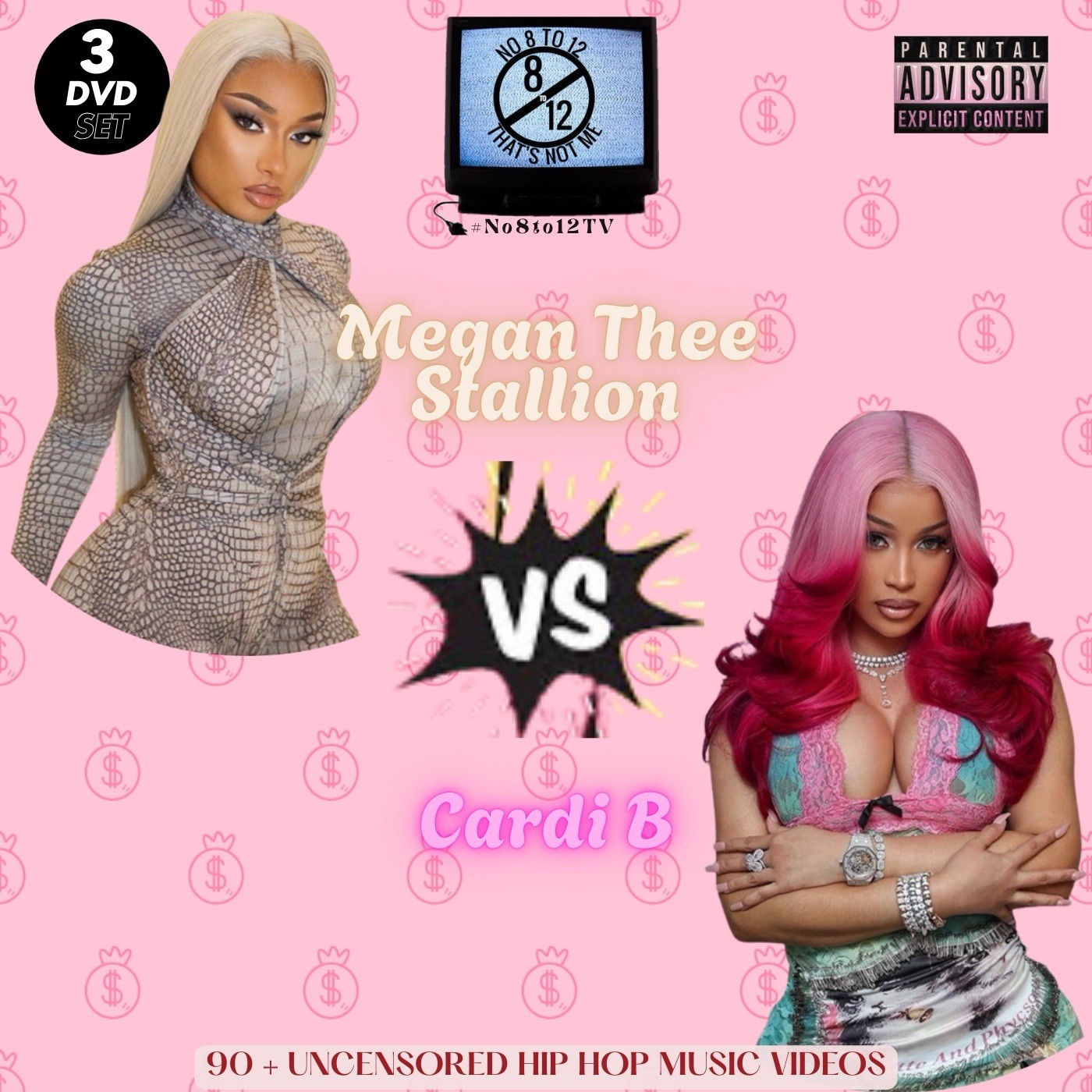 Megan vs. Cardi B Video Myxer *over 90 official music videos *3 DvDs* (New)