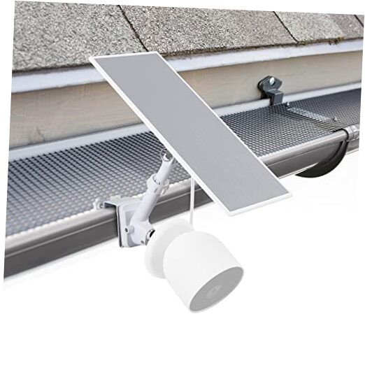 Gutter Mount for Google Nest Cam (Battery) for Nest Cam Battery & Solar Panel